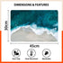 Polypropylene Table Mats & Coasters for Dining Table at Home (Emerald Sea - Set of 6)